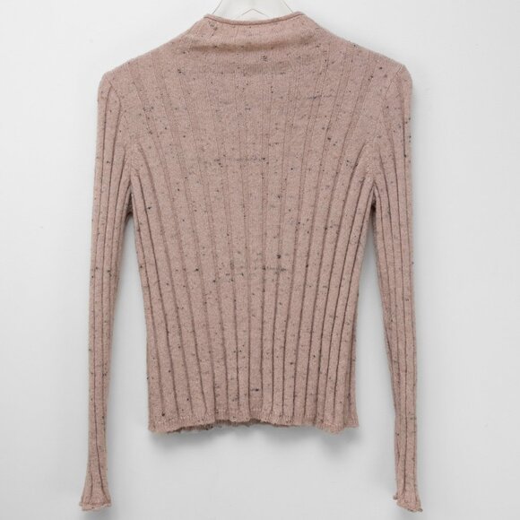 Madewell Donegal Evercrest Turtleneck Sweater Coziest Yarn Blush Size Small - Picture 3 of 6